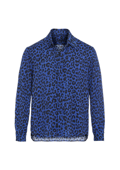 Blue cheetah Shirt - le boubou