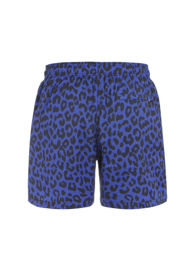 Blue cheetah swim short - le boubou