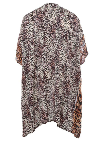 Cheetah Silk Tunique Kimono - le boubou