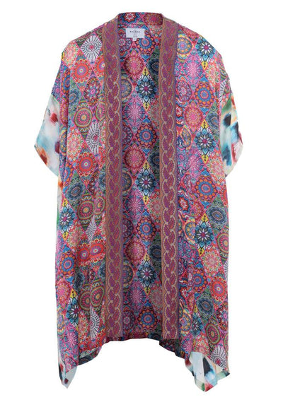 Mosaïque Silk Tunique Kimono - le boubou