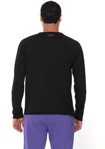 Unisex Black Double T-Shirt Long Sleeves - le boubou