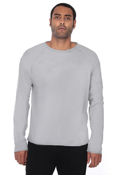 Unisex Light grey double t-Shirt long sleeves - le boubou
